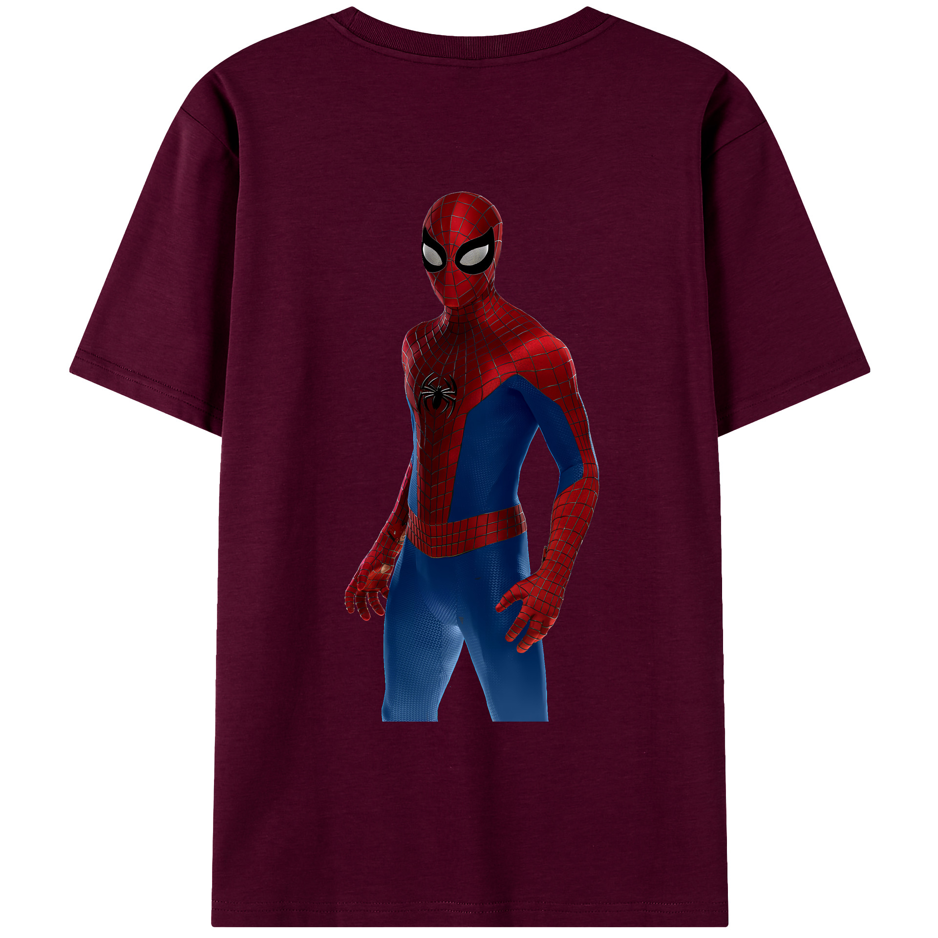 （画像用） Spider Man スパイダーマン レディース半袖Tシャツ(バックプリント)